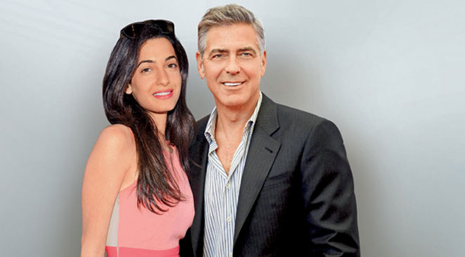 شاهد جورج كلوني وأمل علم الدين ينفقان 16 مليون دولار استعدادًا للتوأم